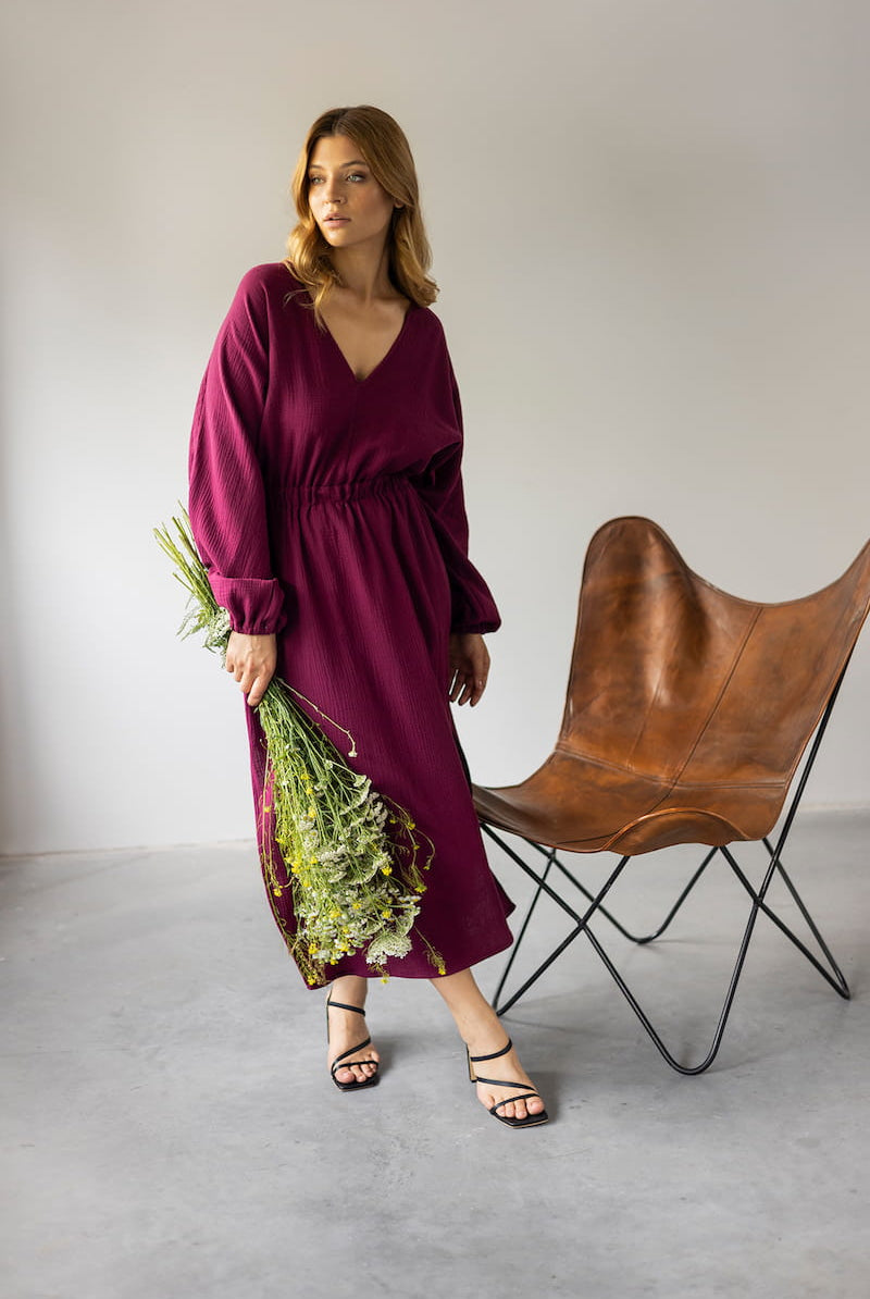 Sukienka Summer Crush Maxi Wino