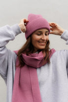 Czapka Cosy Days Brudny Róż 100% Merino