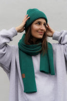 Czapka Cosy Days Emerald 100% Merino