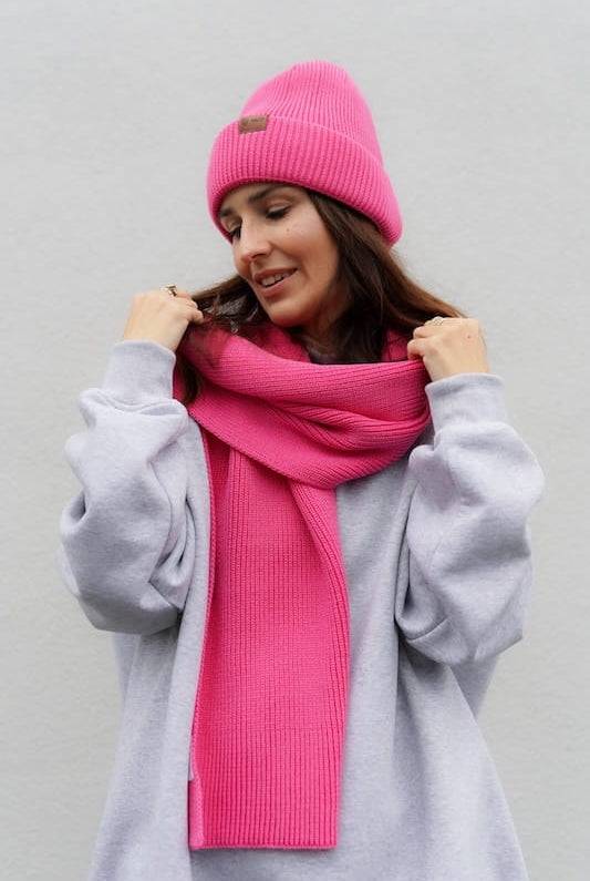 Szalik Cosy Days Barbie Róż 100% Merino