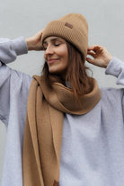 Szalik Cosy Days Kamel 100% Merino