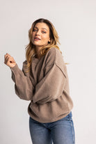 Sweter Cashmere Hug Ciemny Beż