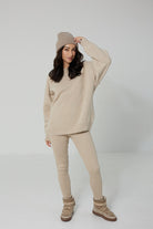 Sweter Cashmere Hug Piaskowy