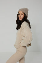 Sweter Cashmere Hug Piaskowy