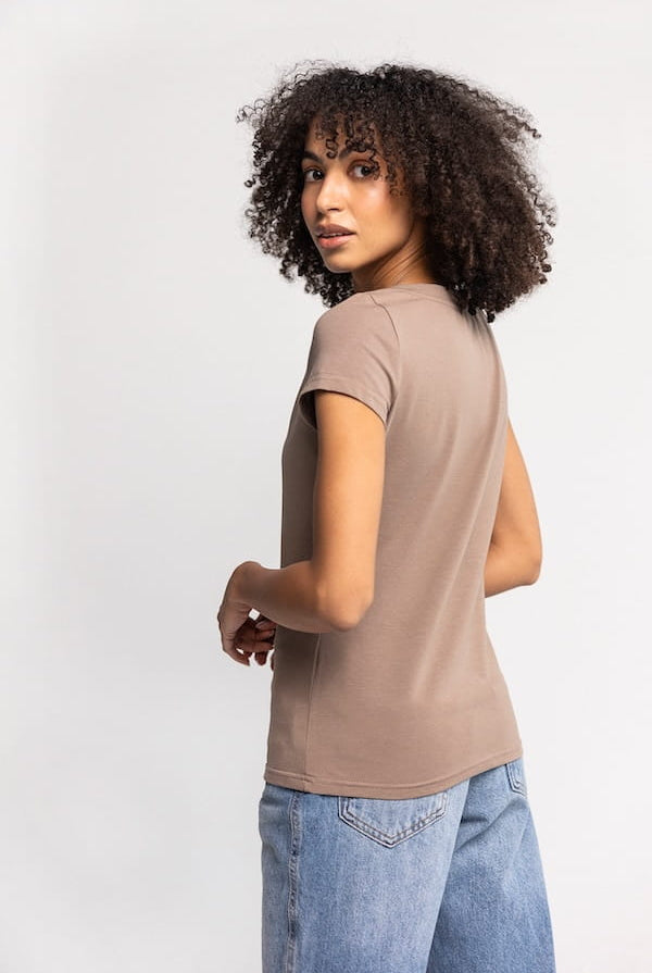 T-shirt Perfect Lines Cappuccino