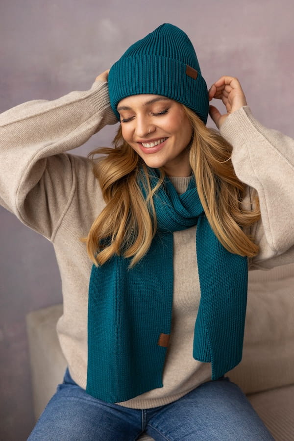 Szalik Cosy Days Morski 100% Merino