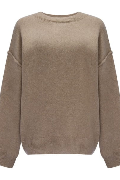 Sweter Cashmere Hug Ciemny Beż