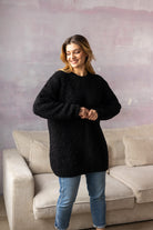 Sweter Buckle Hug Long Czarny