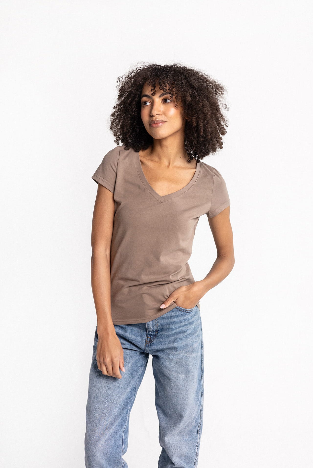 T-shirt Perfect Lines Cappuccino