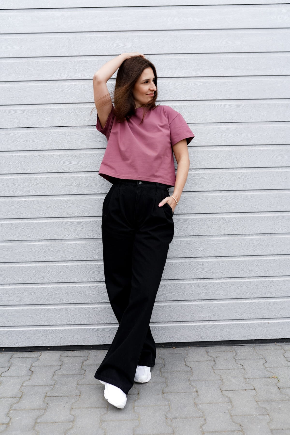 Crop-Voilà Rose Brown T-shirt – MKTP