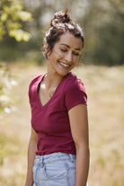 T-shirt Perfect Lines Burgund