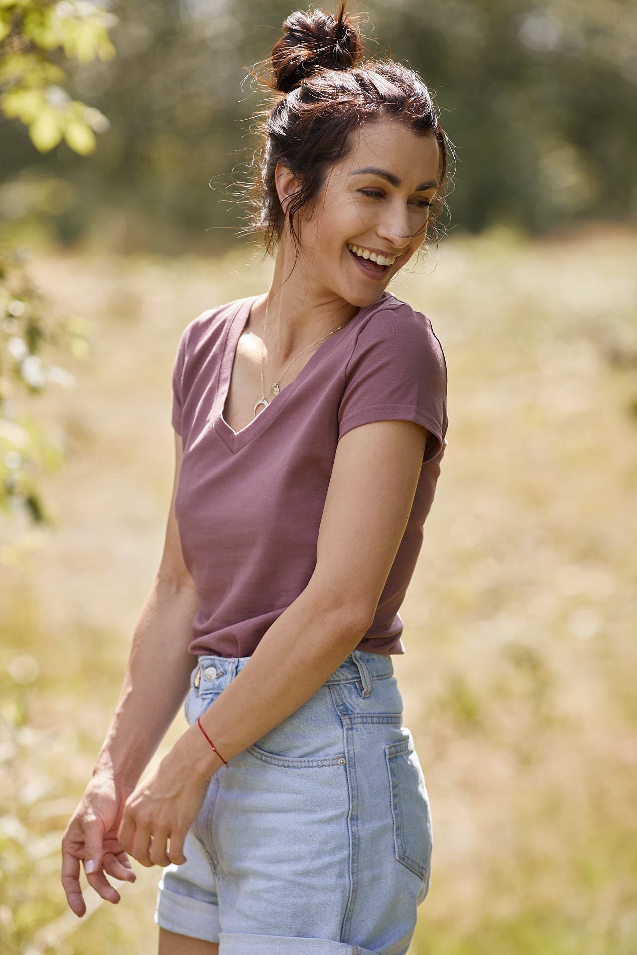 T-shirt Perfect Lines Rose Brown