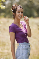 T-shirt Perfect Lines Purpura