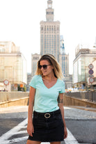 T-shirt Perfect Lines Aqua