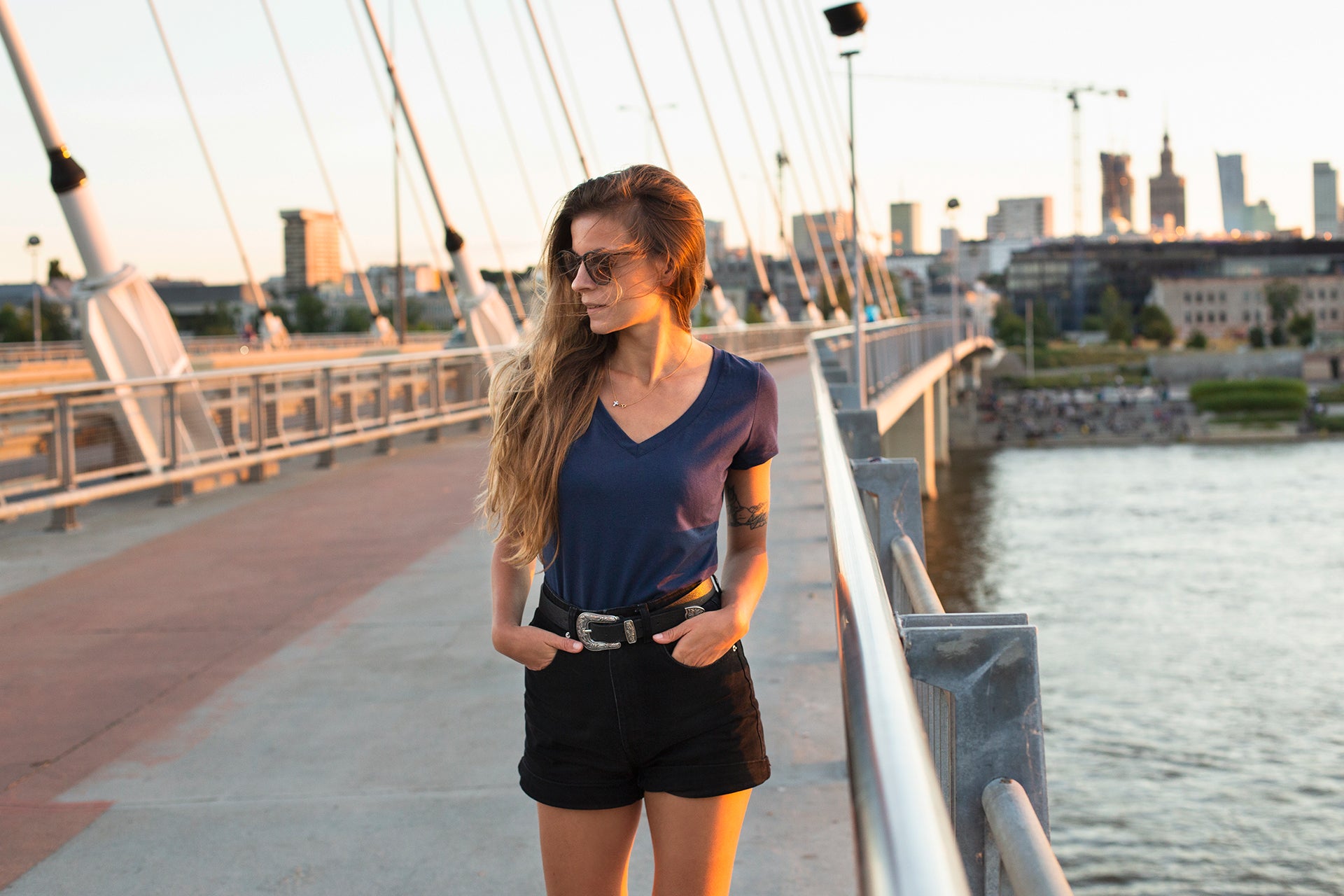 T-shirt Perfect Lines Granat