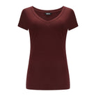 T-shirt Perfect Lines Ciemny Burgund