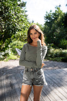 Longsleeve Dłuższa Historia khaki