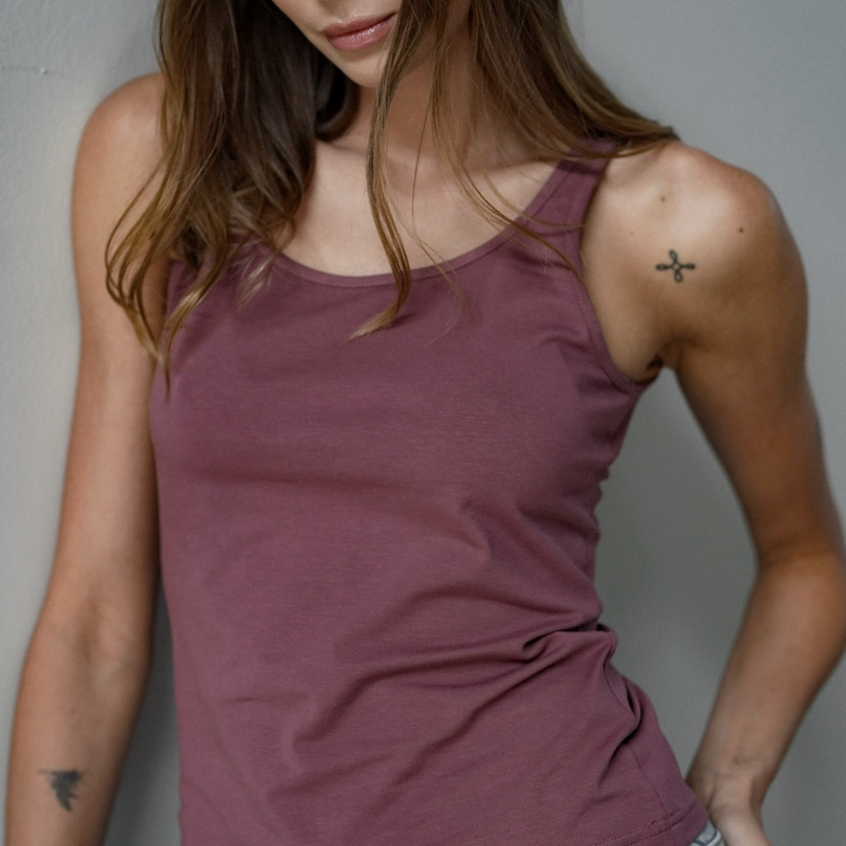 Top Boxy Rose Brown – MKTP